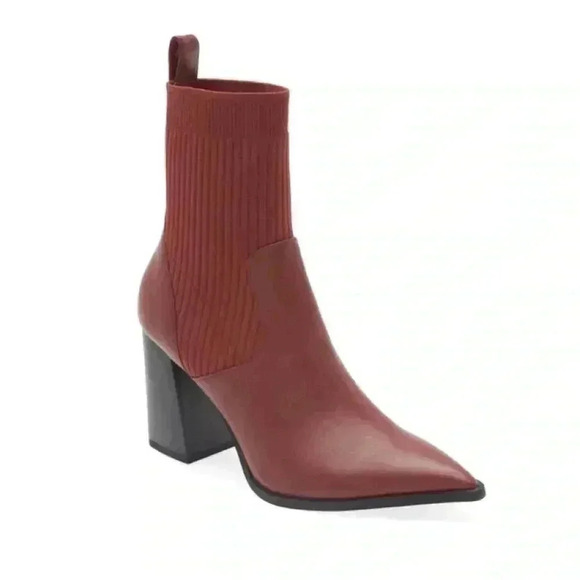 Open Edit Pointy Toe Sock Bootie - Picture 2 of 7